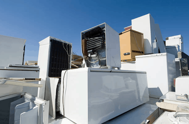 recycled appliances in a houston landfill